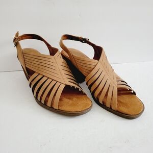 NEW Bella Vita Gena Brown Slingback Sandals Size 10